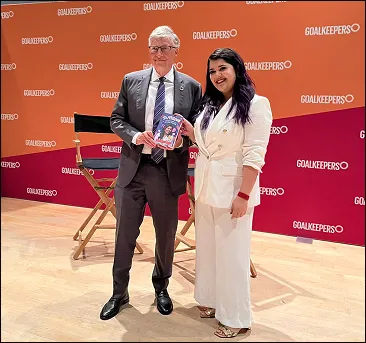 Dr. Tanaya Narendra with Bill Gates